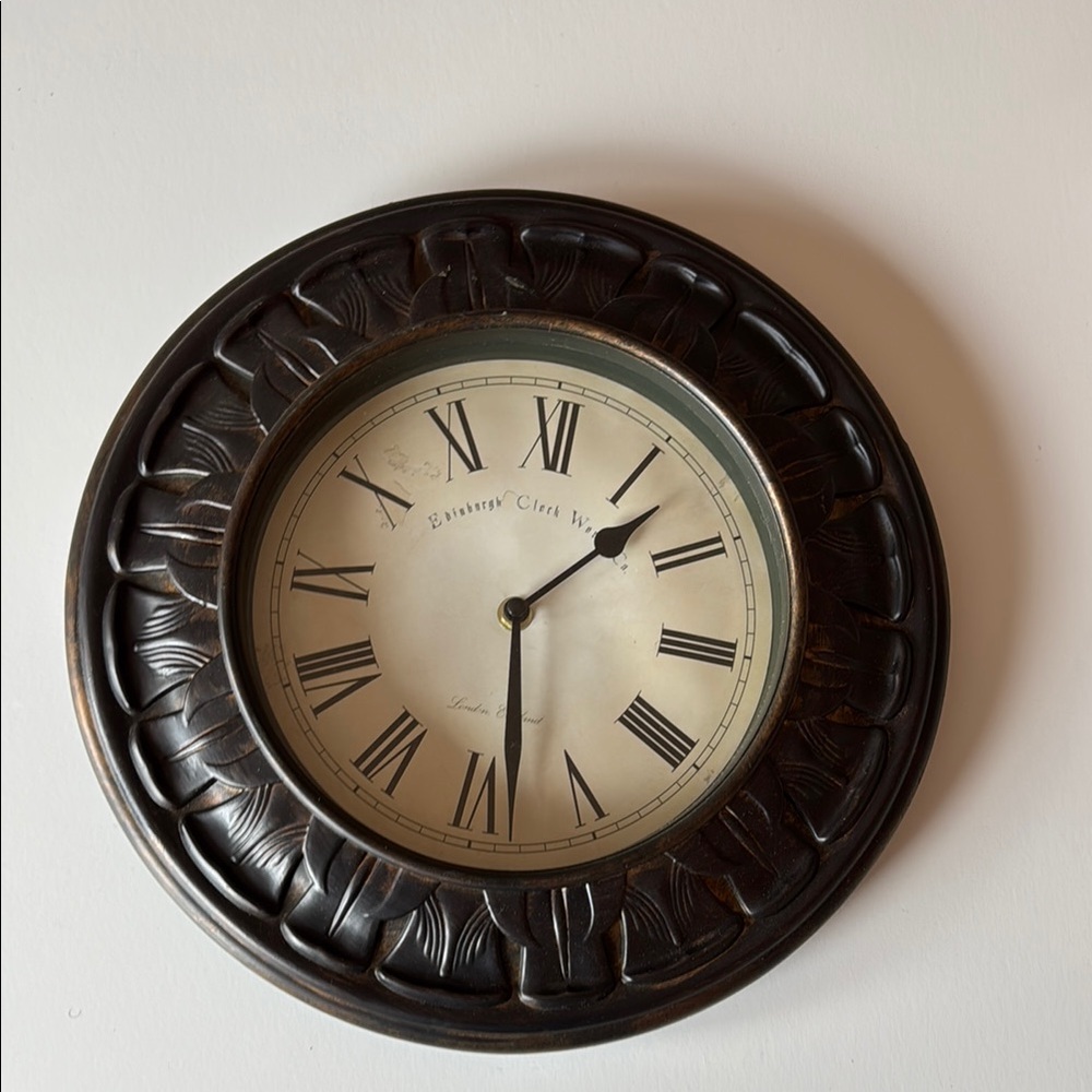 Elegant Antique Bronze Copper Wall Clock